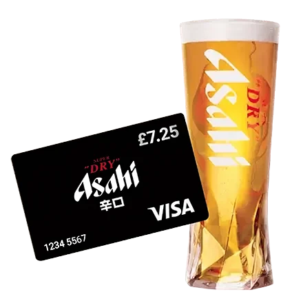 A pint of Asahi Super Dry